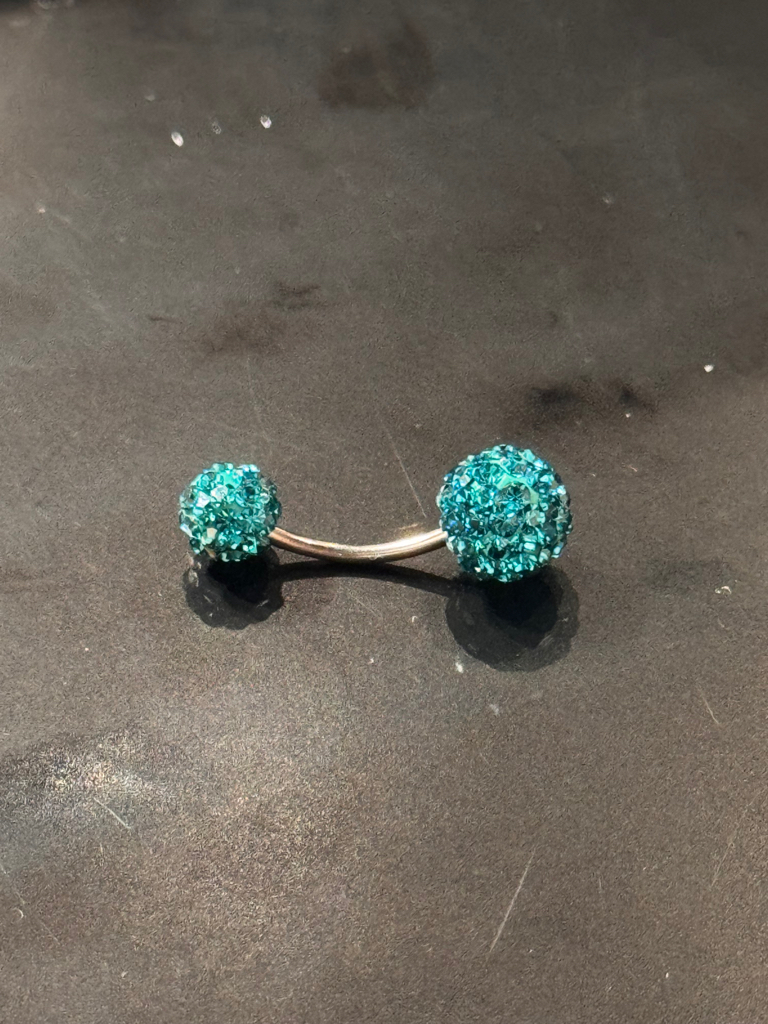 Crystal Sparkle Belly Button Ring