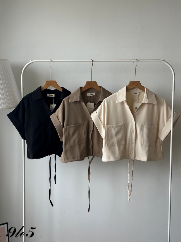 T4235 Short Sleeves Oversized Shirt