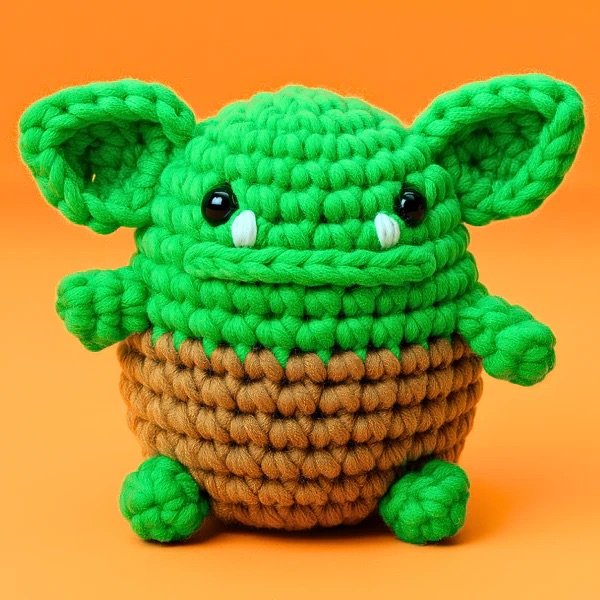 📦訂購 美國代購 Mini Crafts Grok The Baby Ogre Crochet Kit DIY 哥布林鉤針編織裝飾套裝 