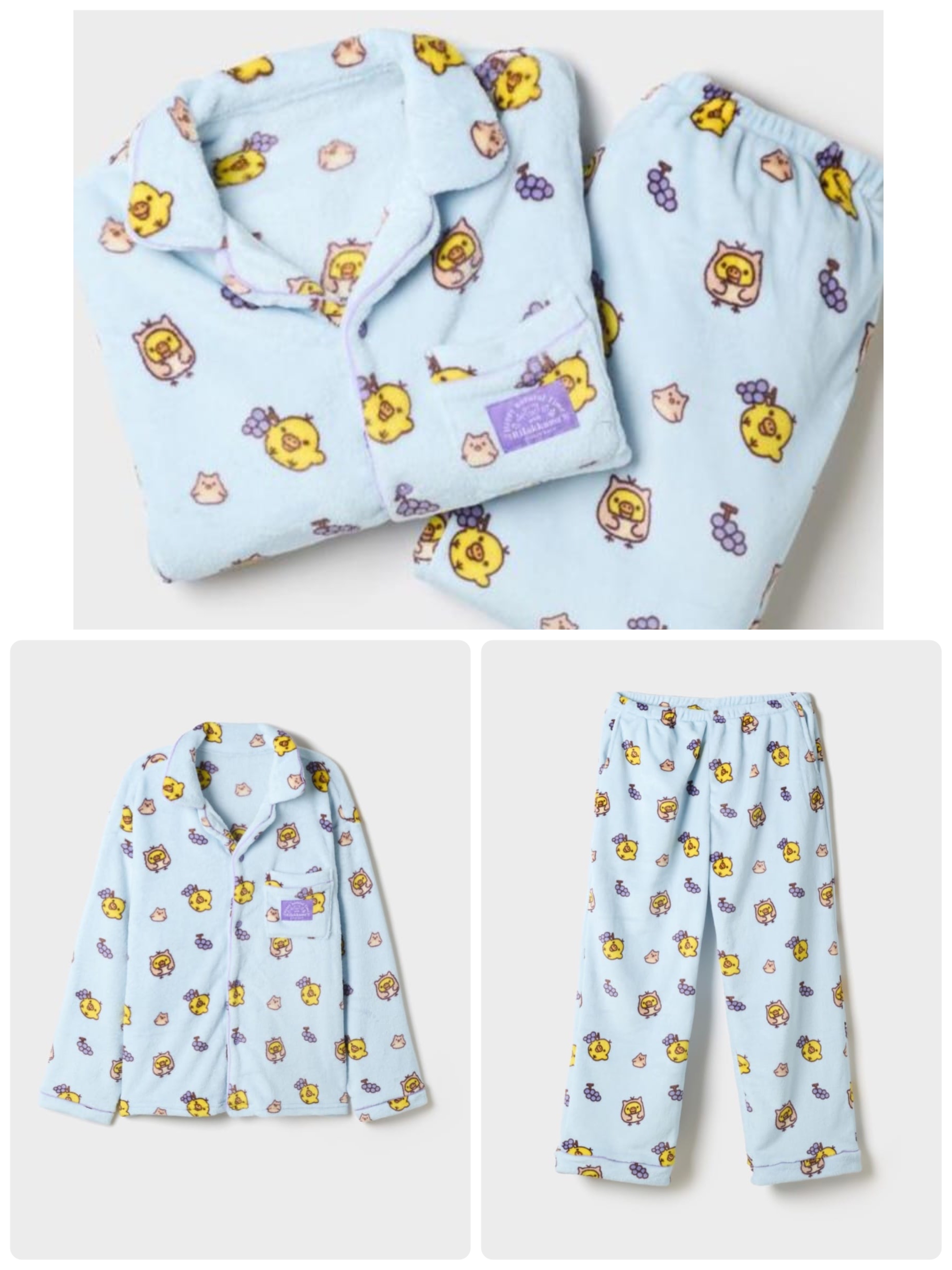 《預訂貨品》全新韓國spao 限定 Rilakkuma長袖冬天睡衣套裝