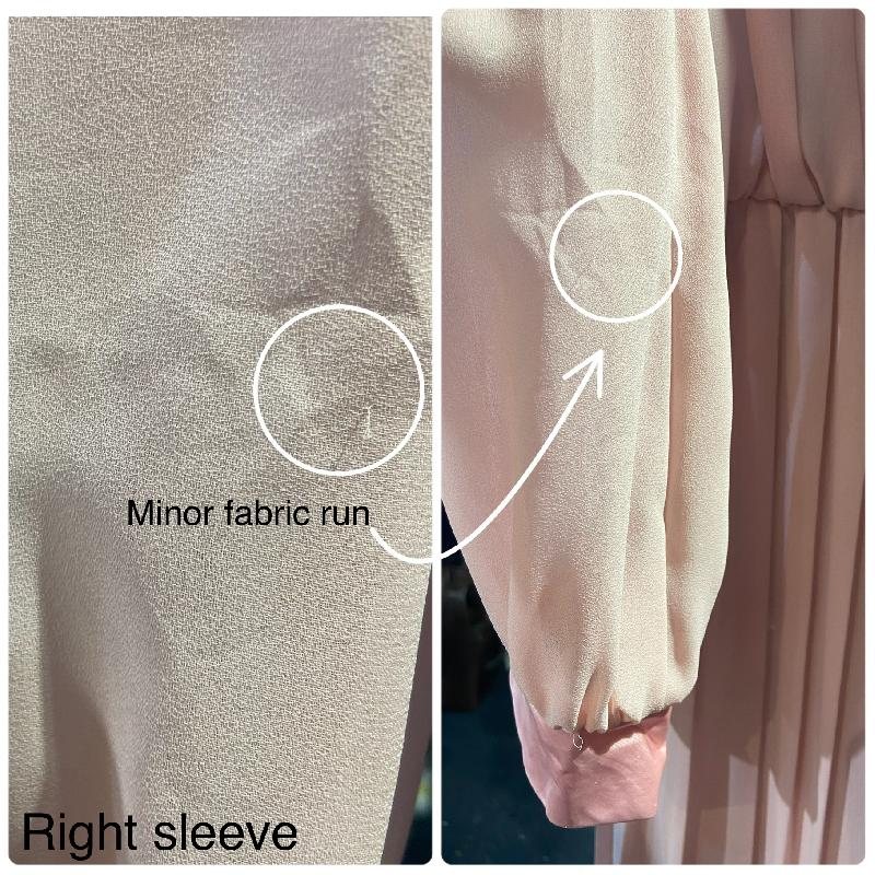 Vintage C.a. 1980s American Bobby's Girl Light Pink Chiffon Dress with Belt(MU108-13)