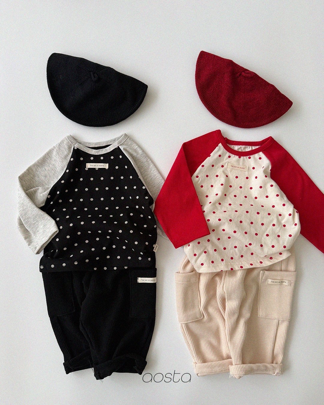 Aosta Dot Raglan Tee