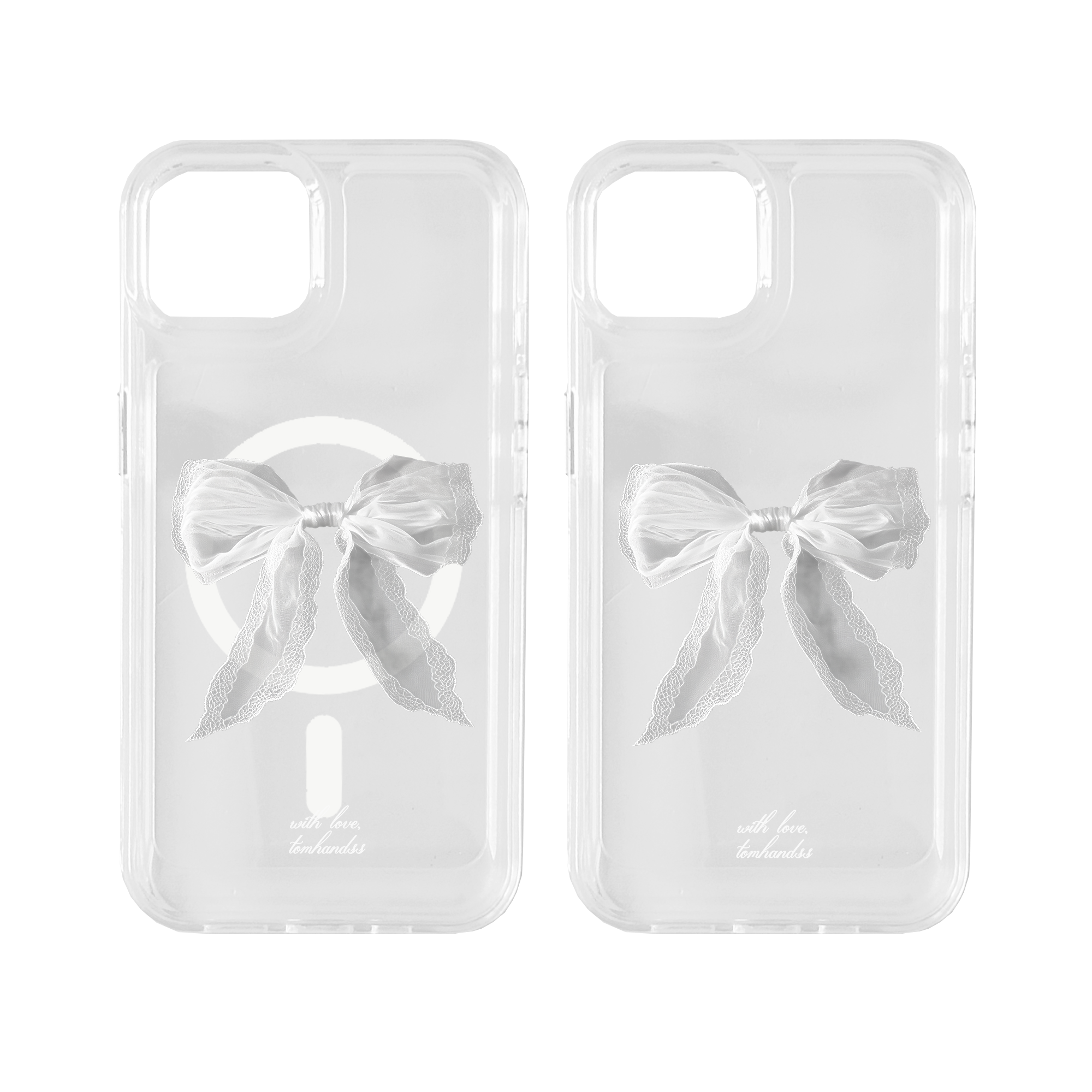 【Beautiful in White #01】透明MagSafe iPhone Case