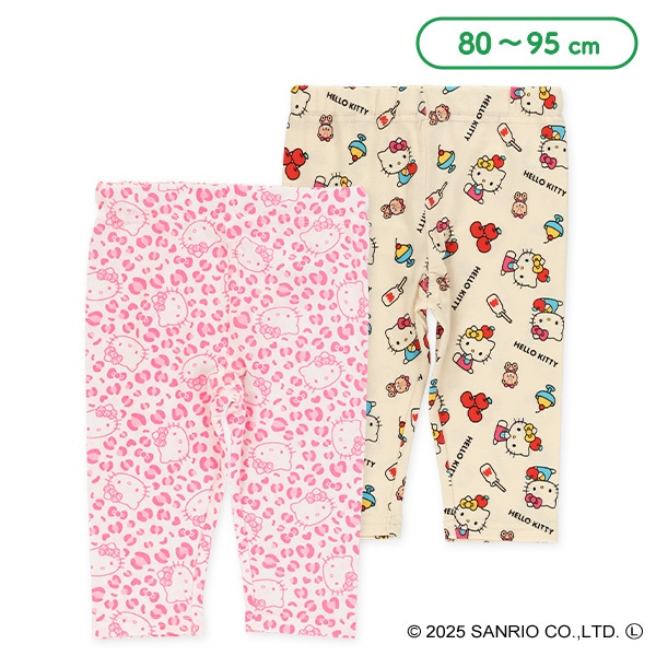 🇯🇵預訂 日本直送🇯🇵兩色Hello Kitty滿印緊身七分打底褲
