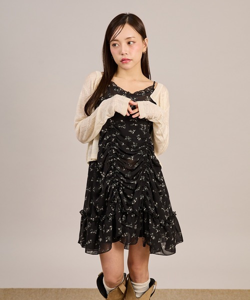 Lace抽繩吊帶外搭【JOT003】