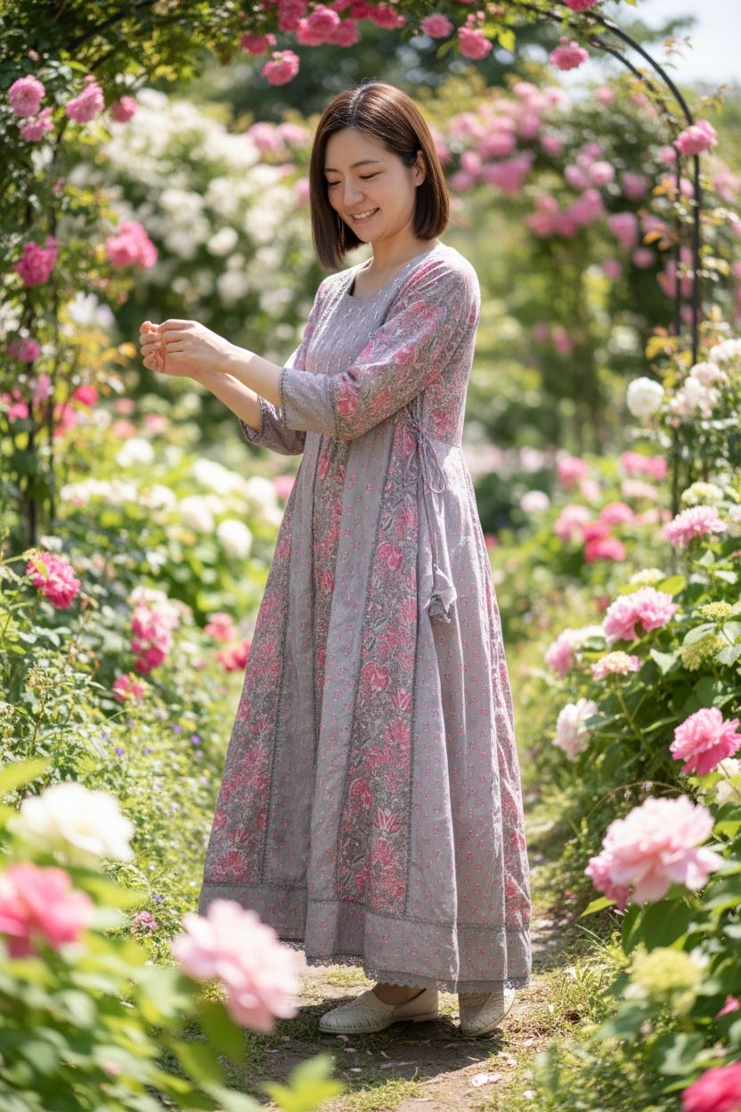 Taro Patchwork Pure Cotton 4 Rope OP #1380