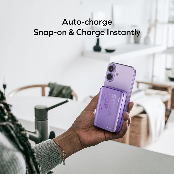 Momax 1-Power Pass 10000mAh 磁吸流動電源 (CCC 認證)