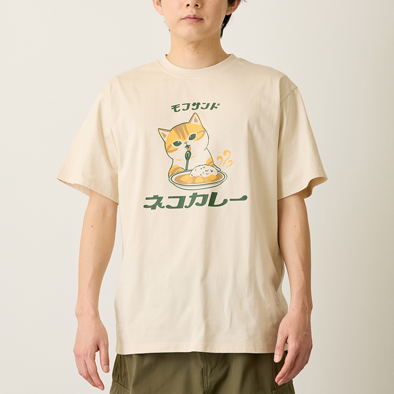 🎀【預訂】 mofusand T-shirt 咖哩