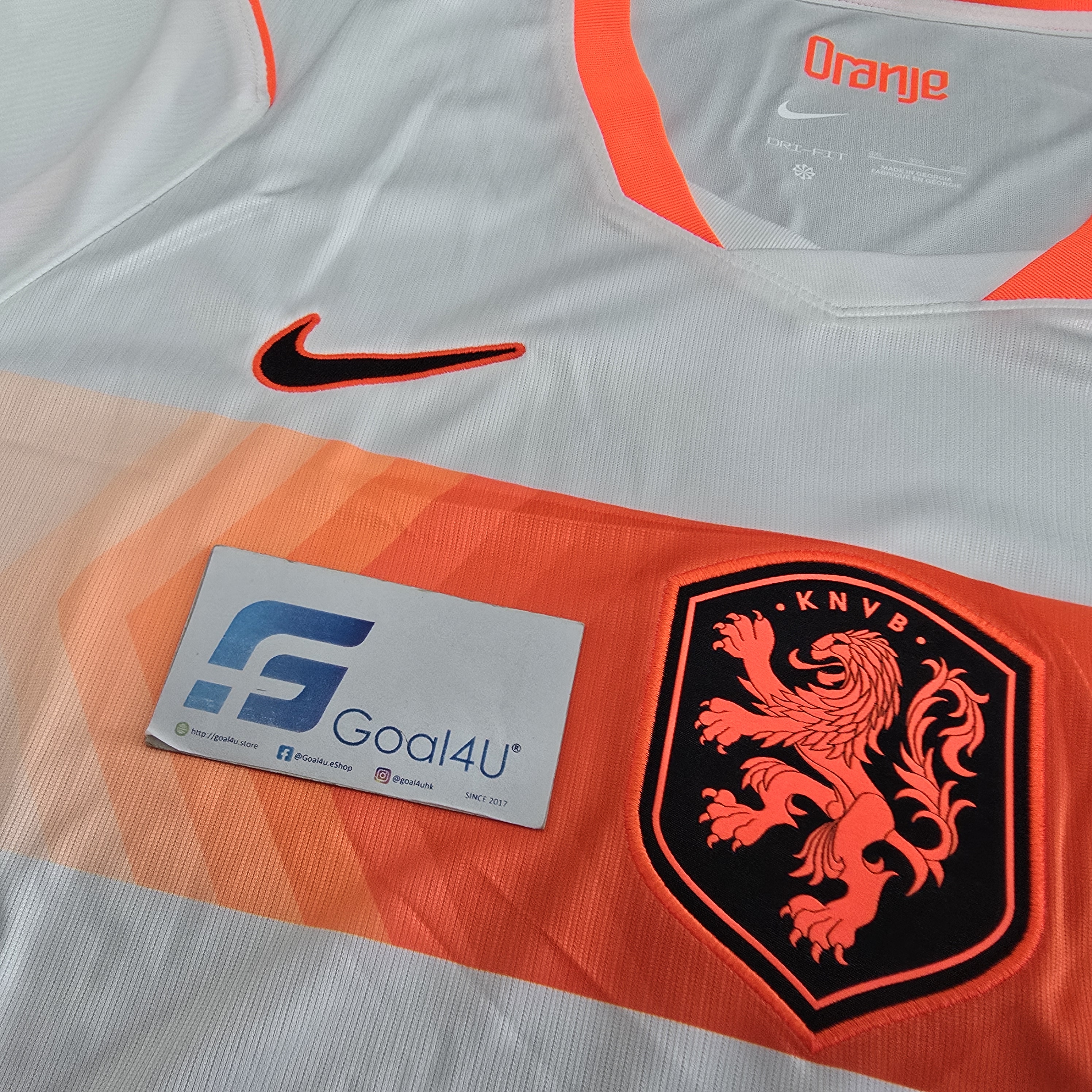 Nike Netherlands 荷蘭 2026-27 作客球迷版球衣 (可加印字章) IB5391