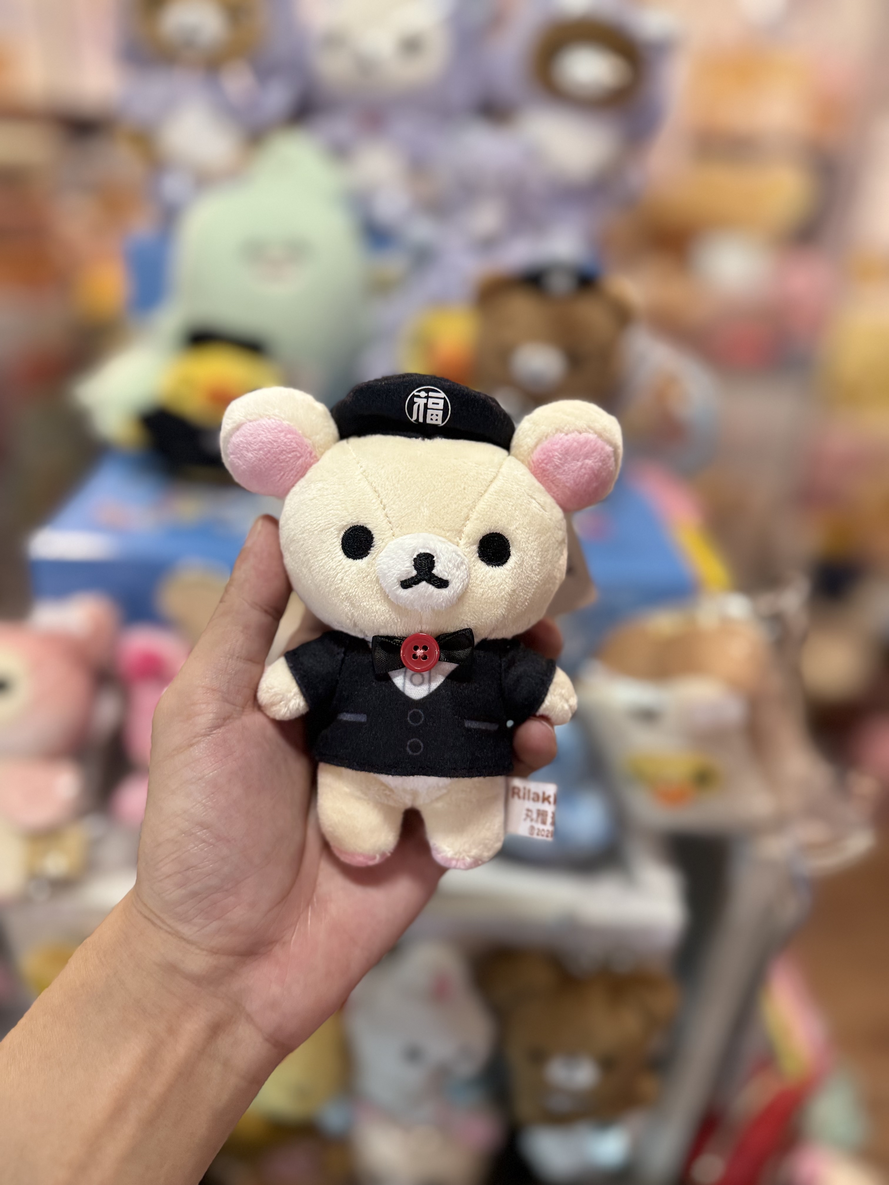 《現貨》全新日本Rilakkuma x 丸福珈琲店店員造型掛飾