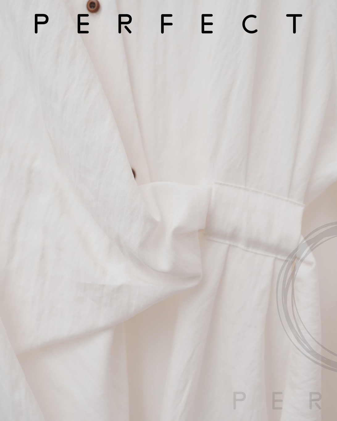 T0007_氣質自帶腰帶隨性上衣（純潔白）