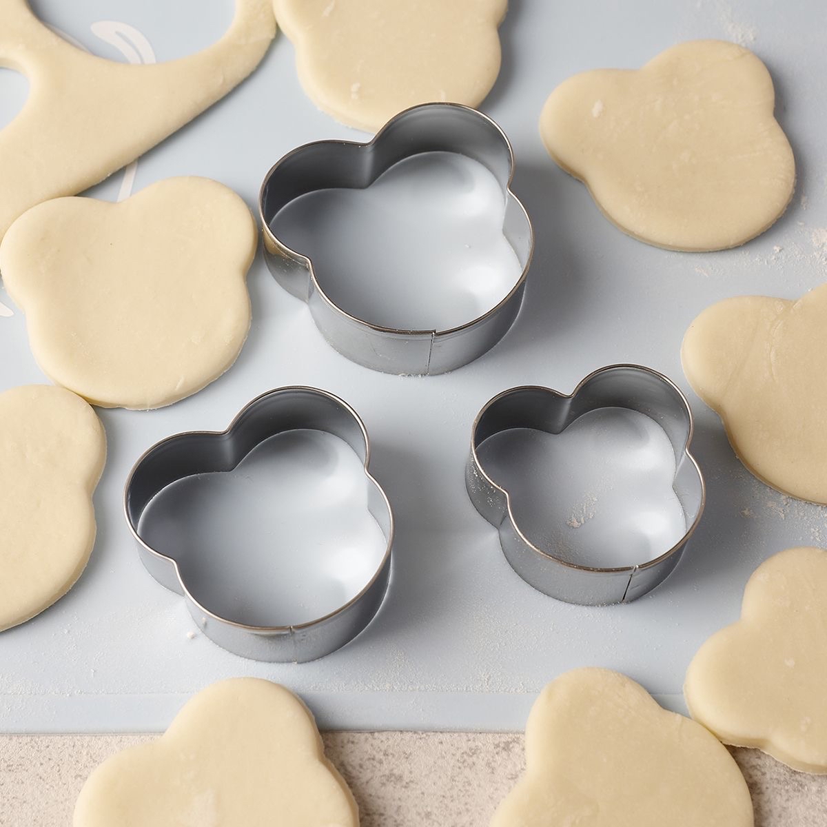 不鏽鋼曲奇模[熊仔頭] 3件套裝 Cookies Cutter -3pcs