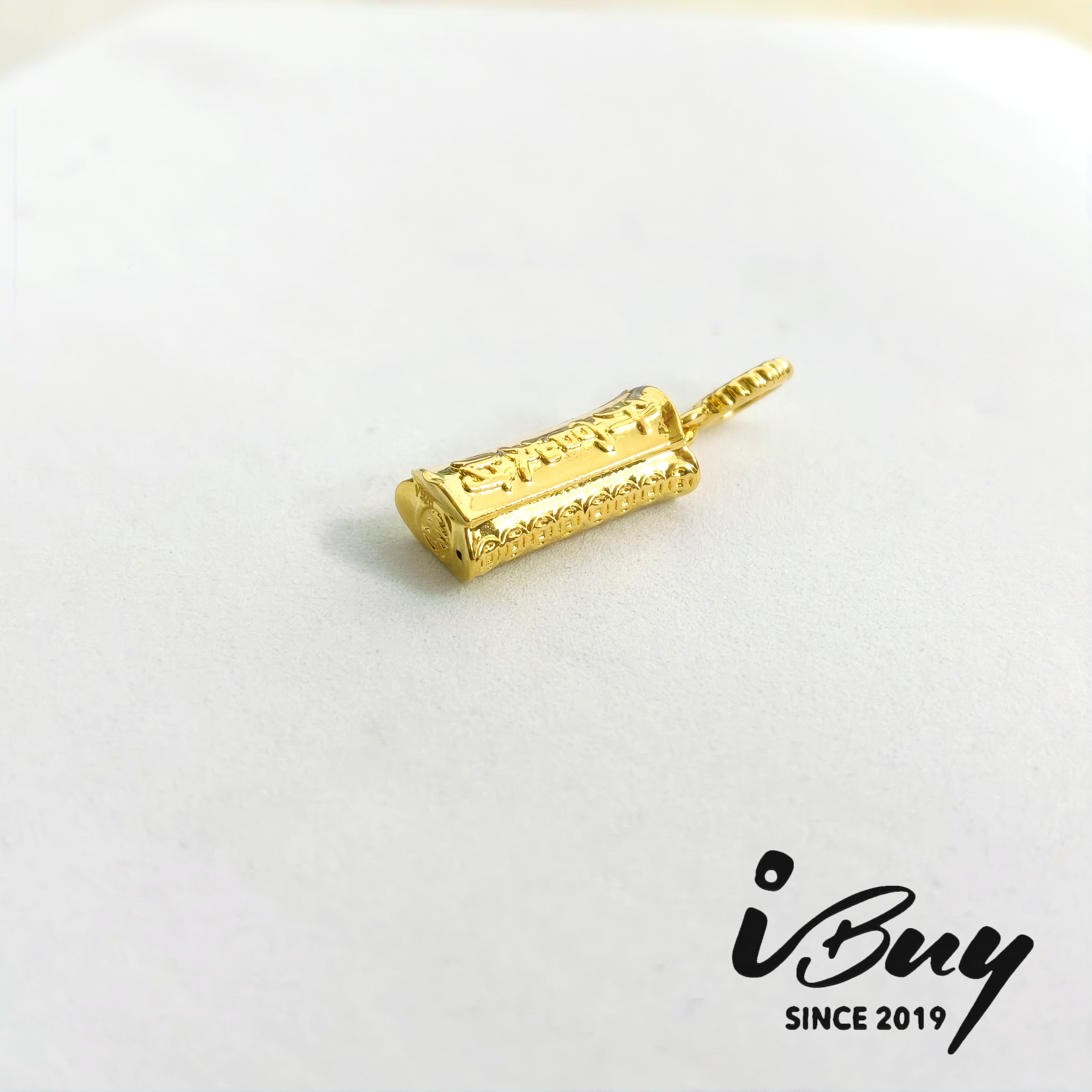916 HARD GOLD POSPERITY AND PROMOTION AMULET CHARM 916 硬金 升官发财串咀