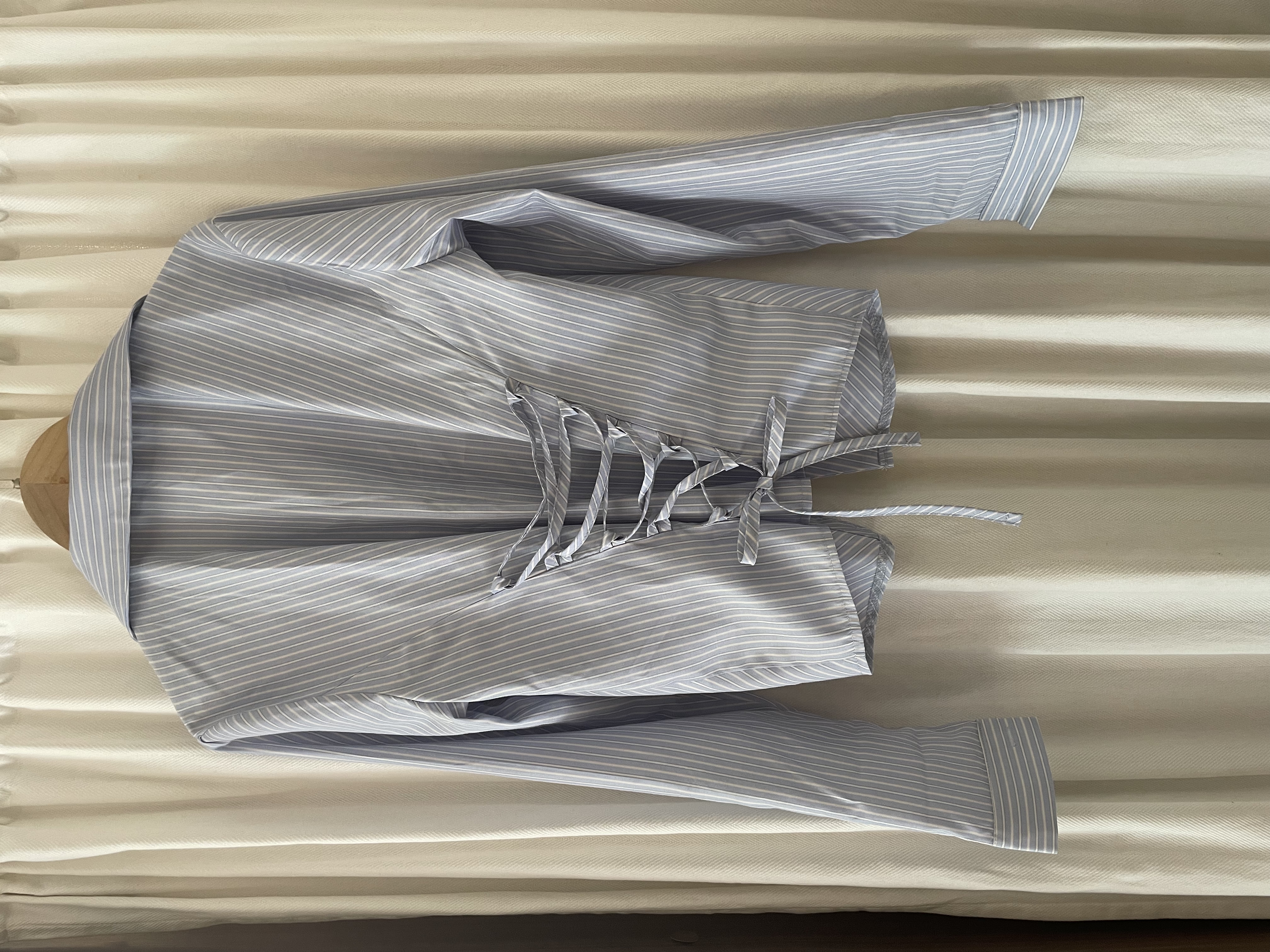 🌼| CORSET BACK STRIPED SHIRT