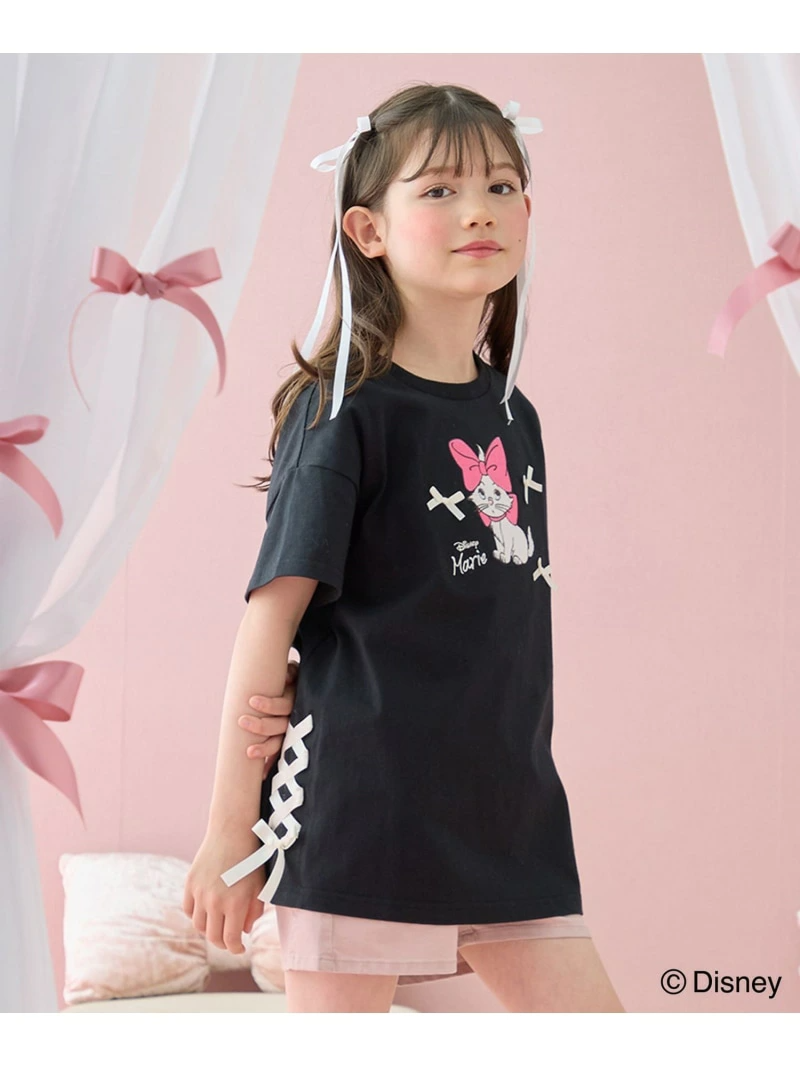 🆕【⭐訂購⭐】🇯🇵日本直送 #Marie 少女絲帶 寬鬆版型 連身裙式 短袖Tee［2款選］🌀 [ELDA-0252][260528]