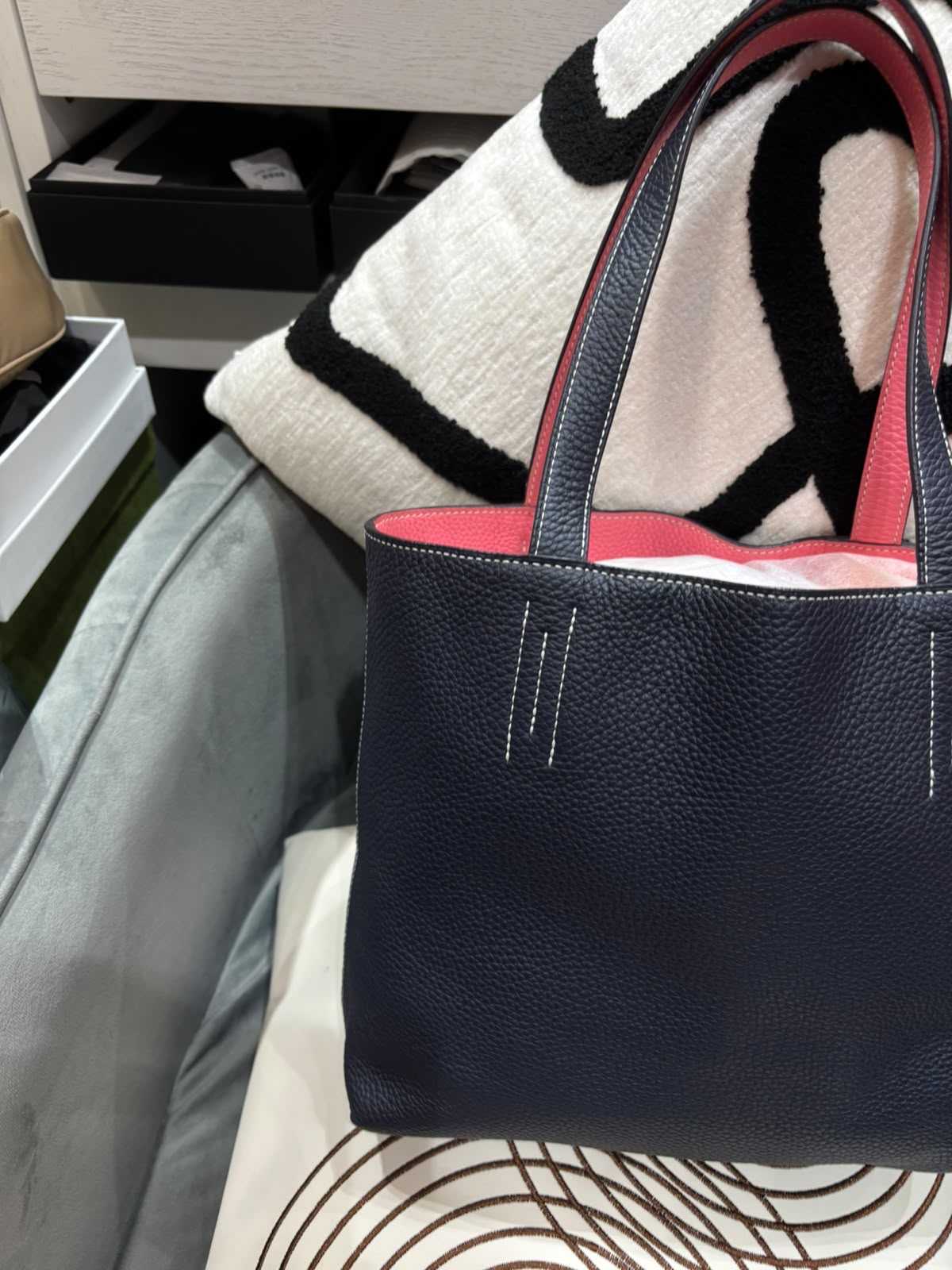 Hermes Double Sens 36 Stamp X 100%Authentic, 98%New ✅Dust Bag