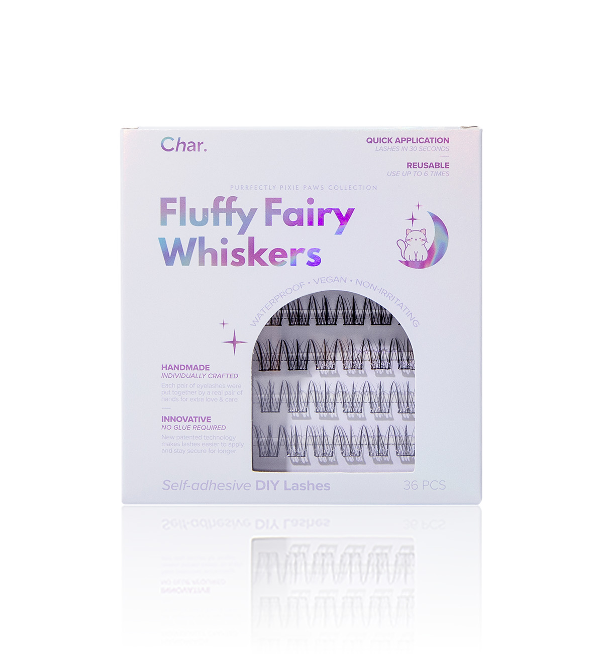 Char. 專利T形免膠水假眼睫毛（Fluffy Fairy Whiskers 36PCS）