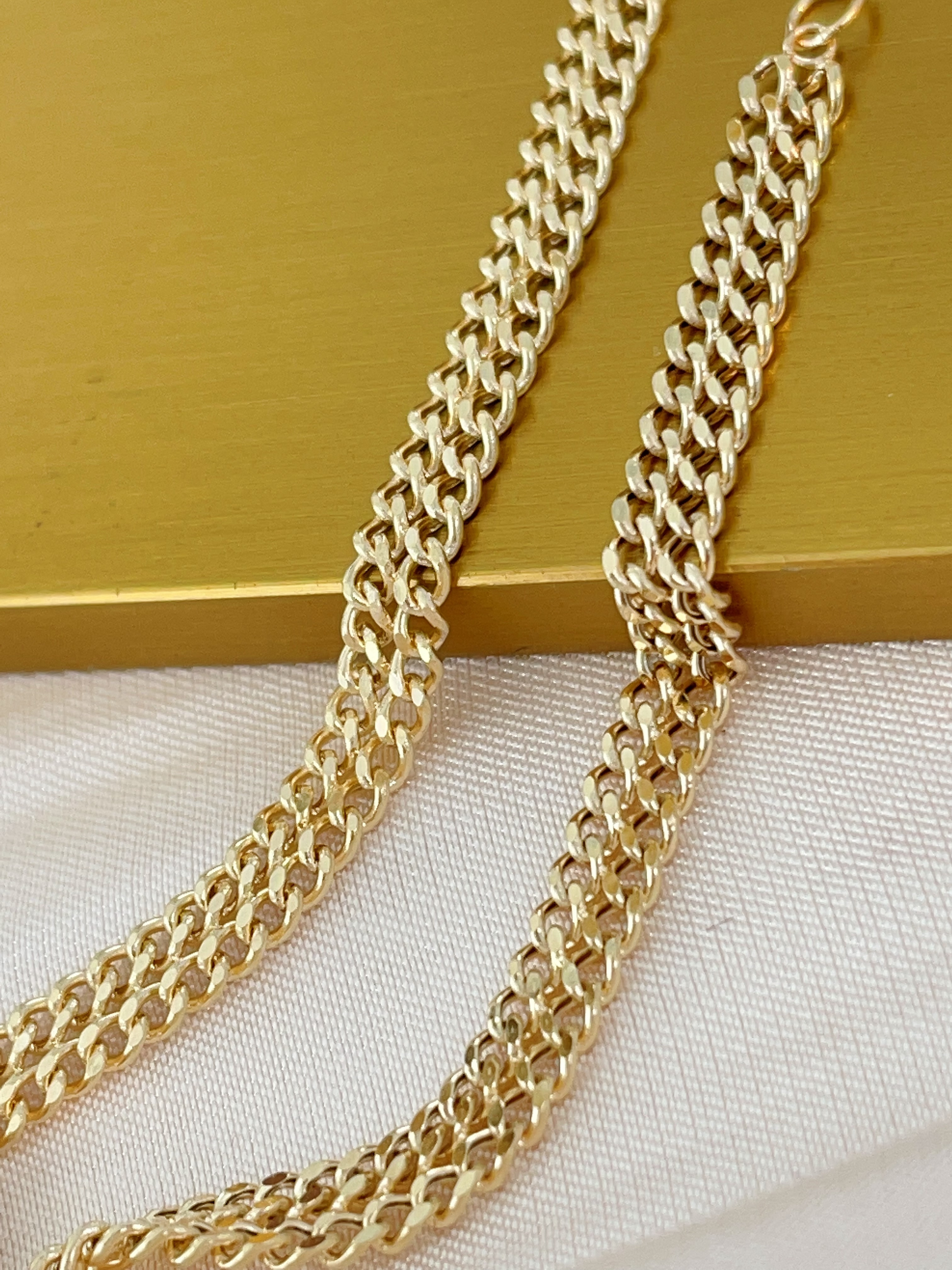 Diamond double-layer Cuban bracelet N240373