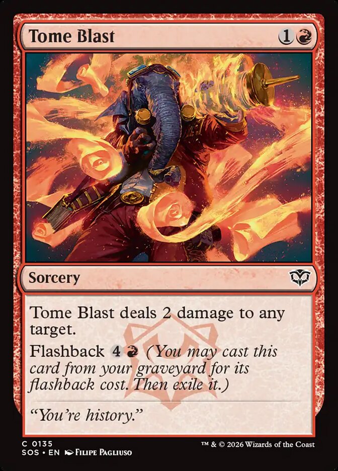 [EN] [Foil] Tome Blast [SOS-135] C