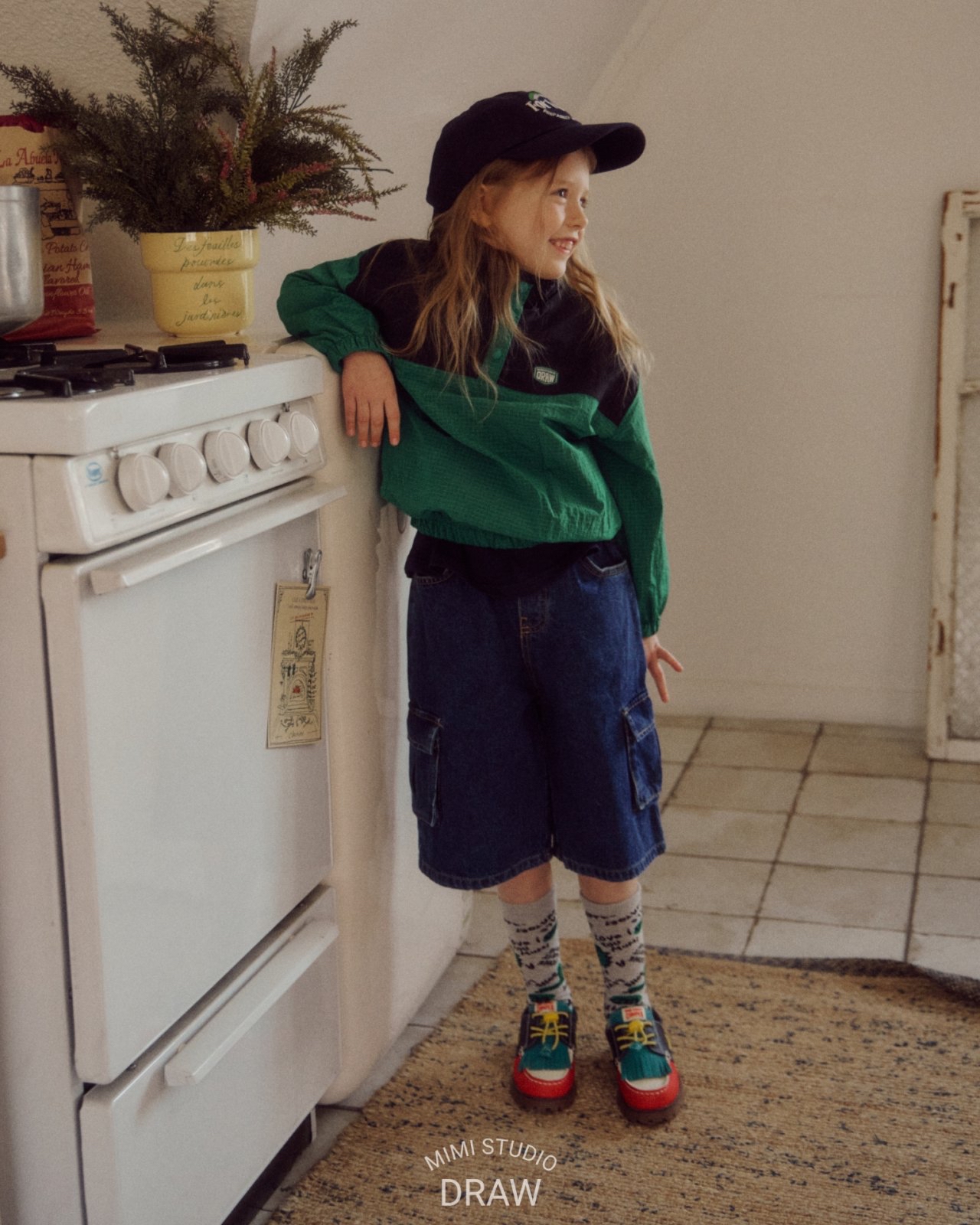 Bymimi | 薄款風衣料上衣( Green XL 115-125)