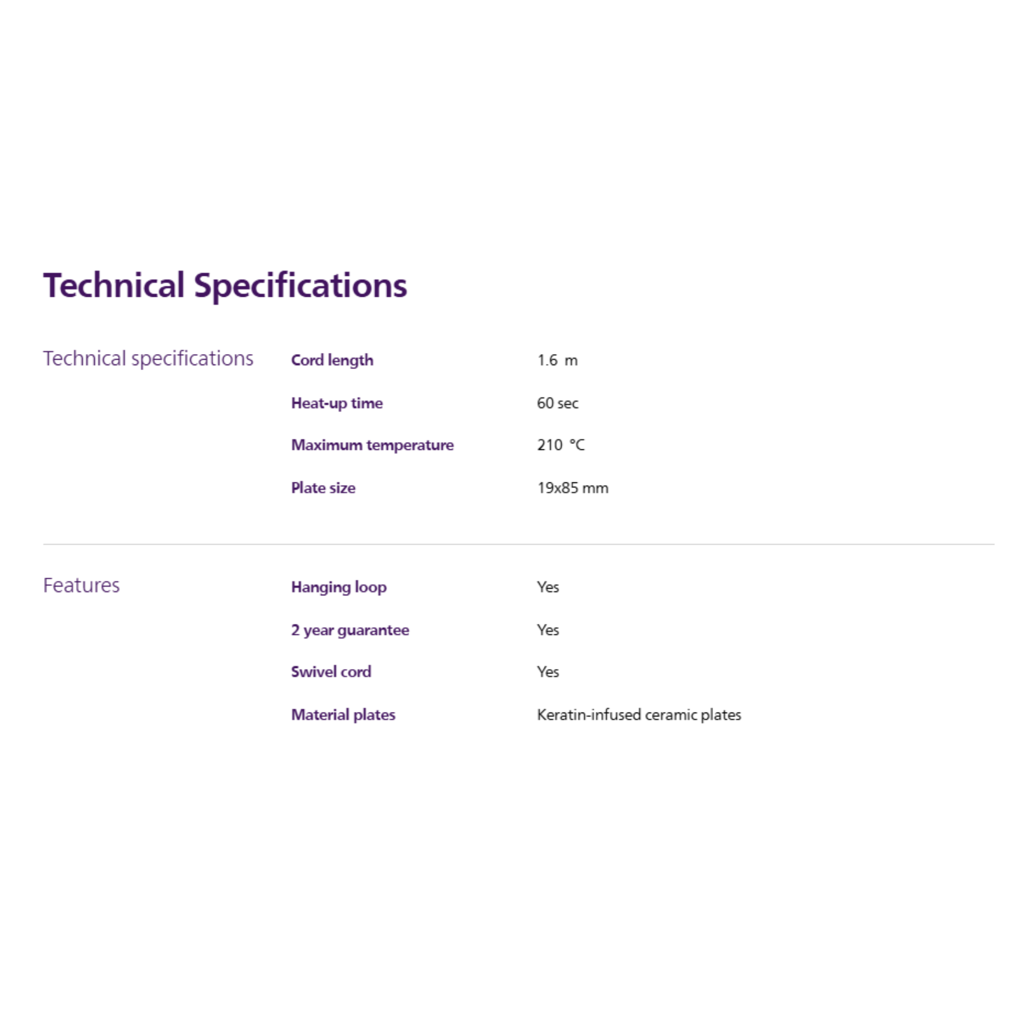 Philips StraightCare Essential Hair Straightener (HP8401/00)