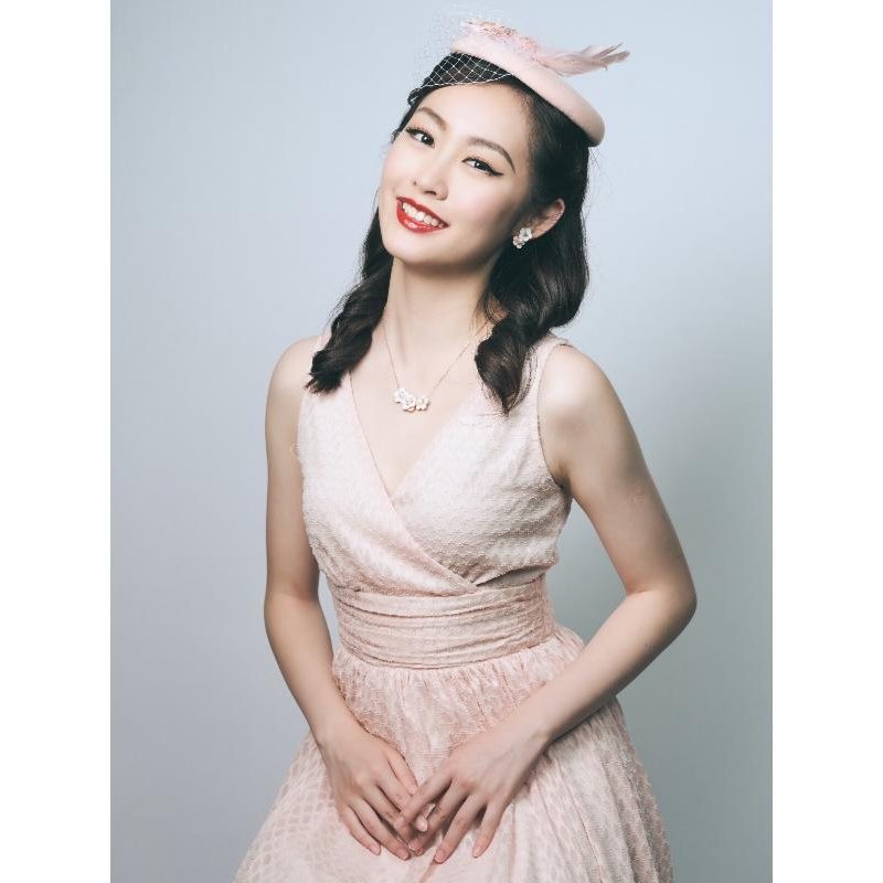 (SOLD OUT)Fifties Lady Eisenhower Embroidered Chiffon Ballerina Wrap Dress(FM096)