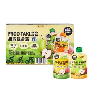 FROOTAKI 組合裝 希臘風味混合果泥 1.6kg (100g*8*2) 16包 *新包裝（蘋果香蕉桃子口味) 平行進口 (00567)
