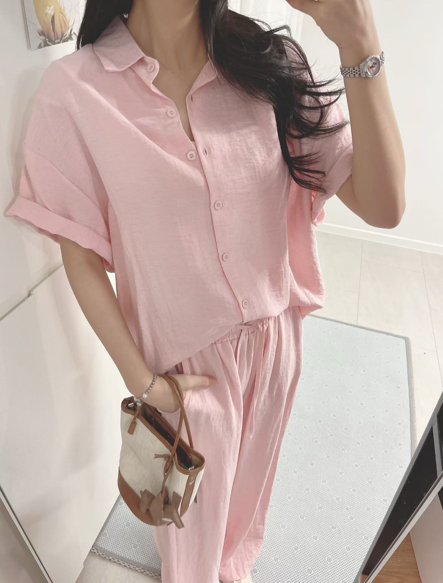 Lu030 舒服麻質套裝