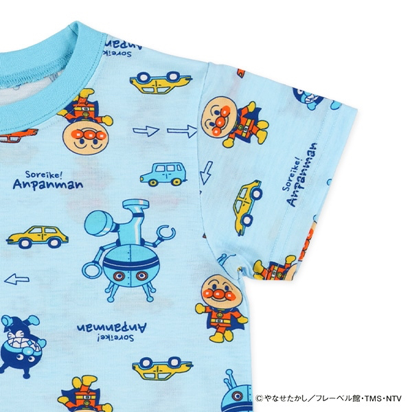 🇯🇵預訂 日本直送🇯🇵麵包超人滿印藍色包腹短袖家居服上下套裝
