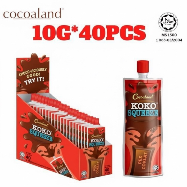 Cocoaland Choco Squeeze stick chocolate 40pcs