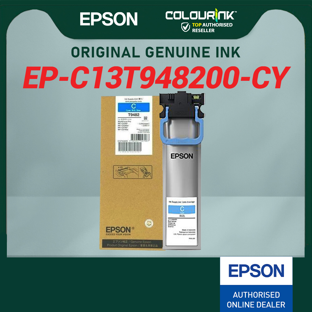 Epson Original Genuine T948 Ink Pack T9481 Black T9482 Cyan T9483 Magenta T9484 Yellow for WF-C5290 WF-C5790 C5290 C5790