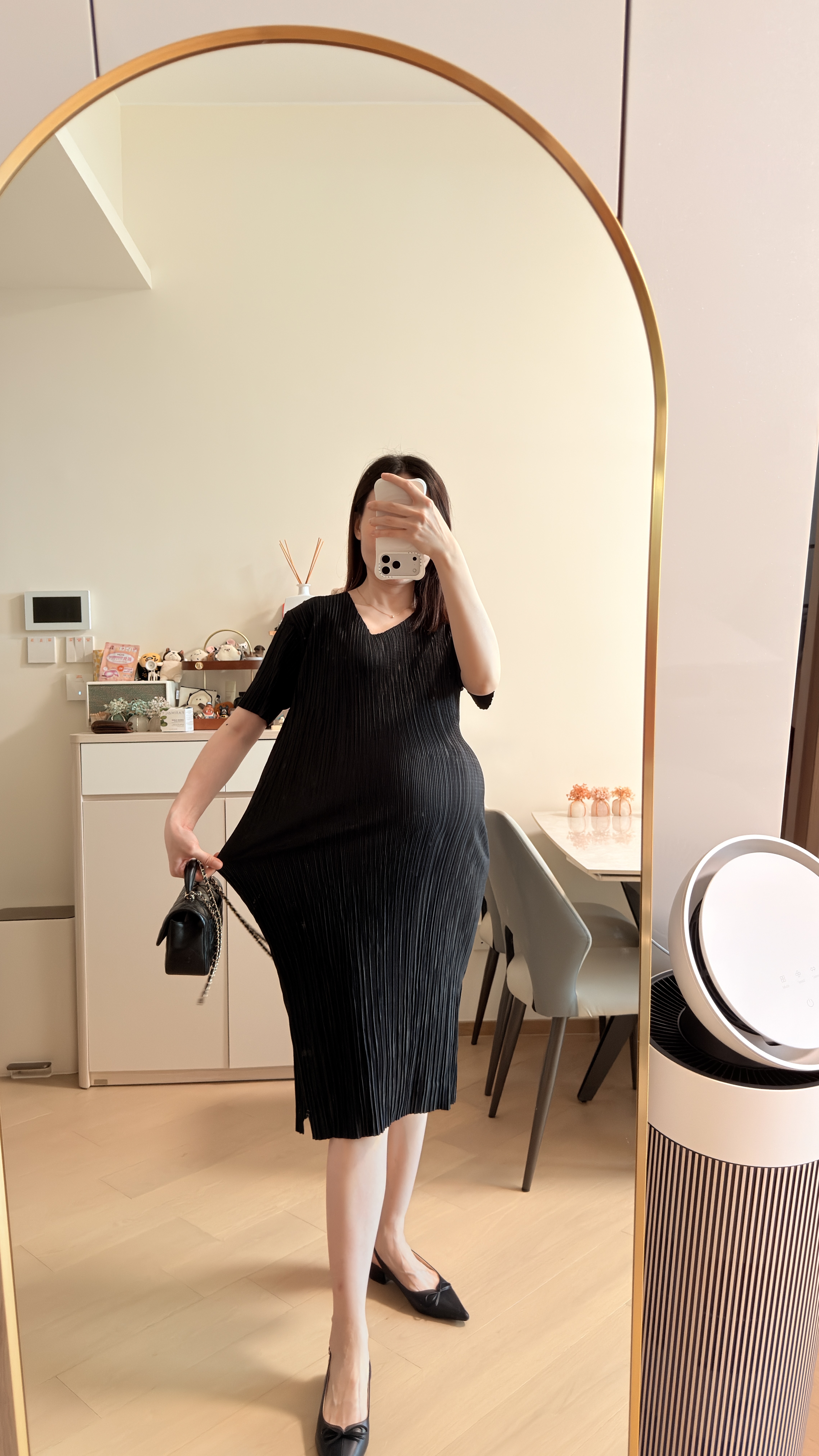 Silky Slim Dress（杏現貨）