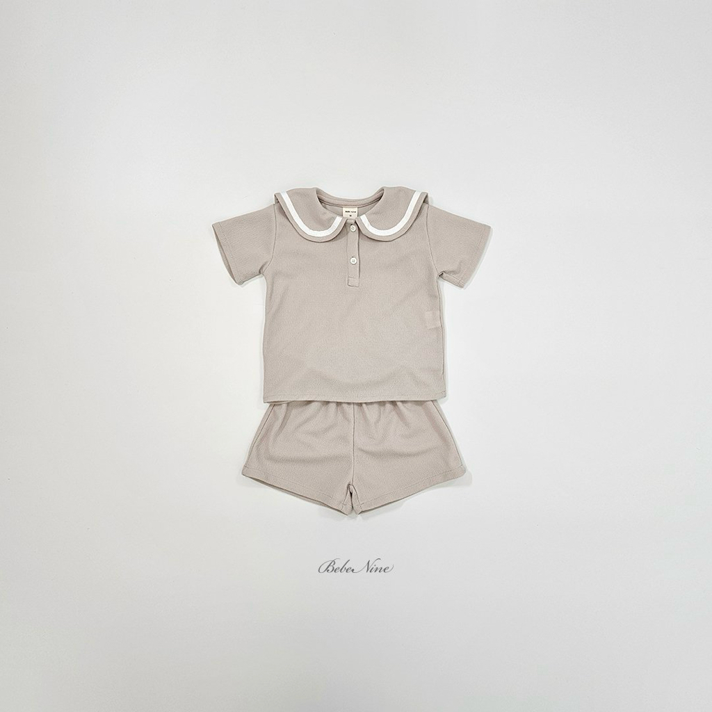 ☀️預訂 韓國直送☀️🇰🇷Bebenine兩色海洋風水手領短袖上下套裝