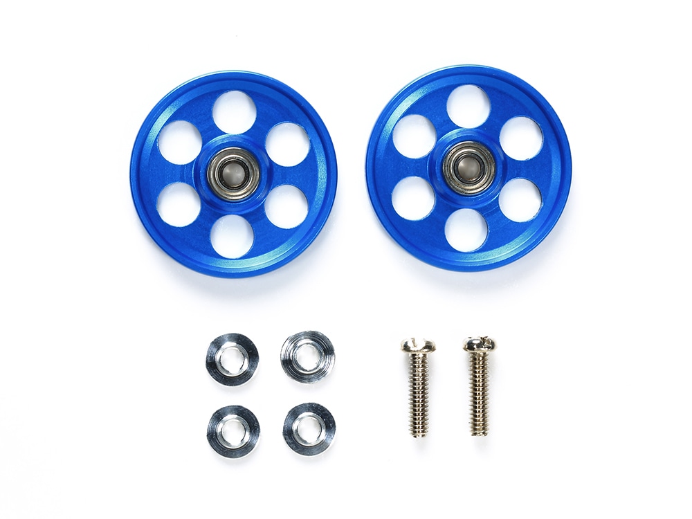 HG LIGHTWEIGHT 19mm ALUMINUM BALL-RACE ROLLERS (RINGLESS/BLUE)