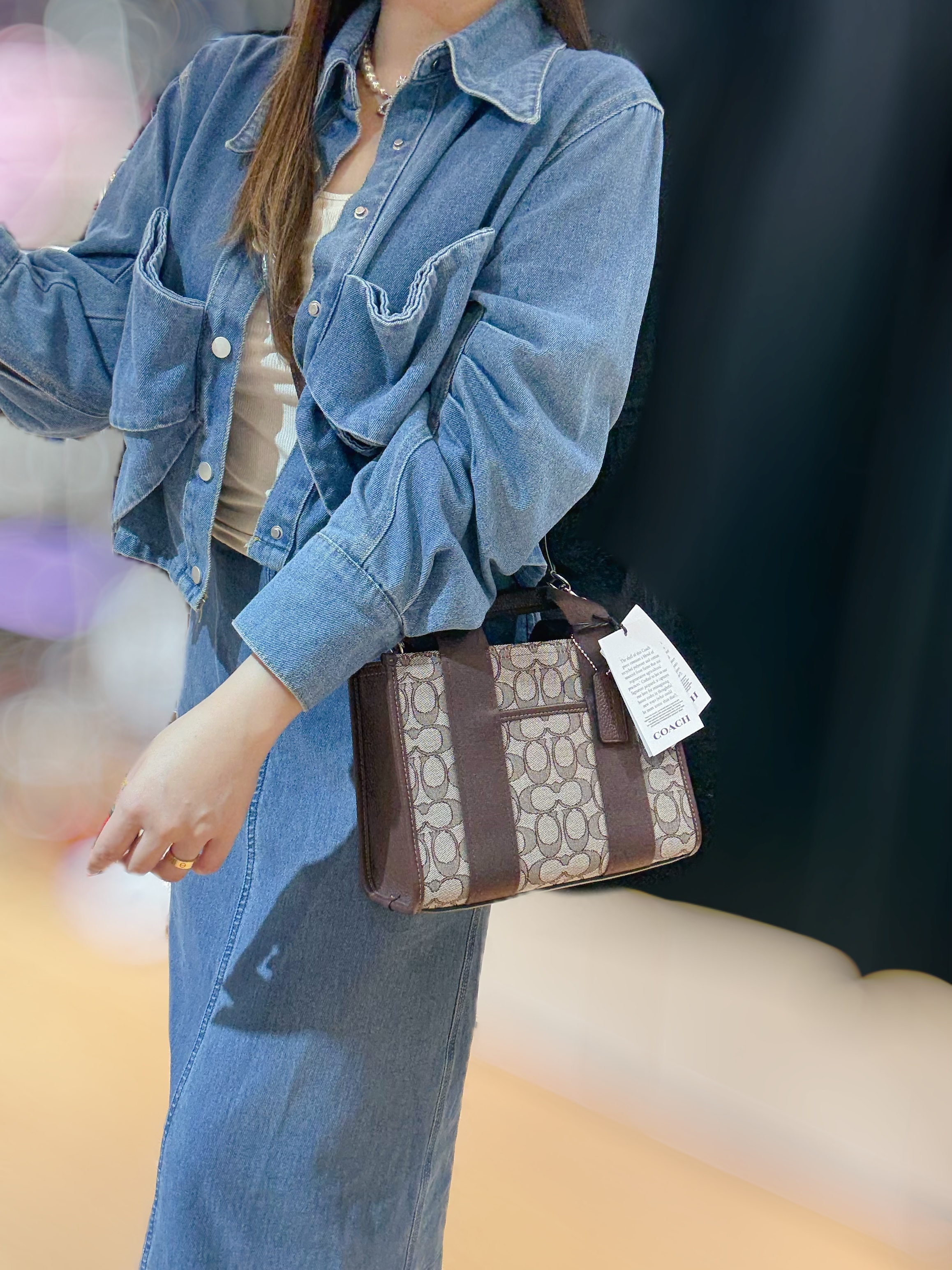 Coach Smith tote canvas/brown/m