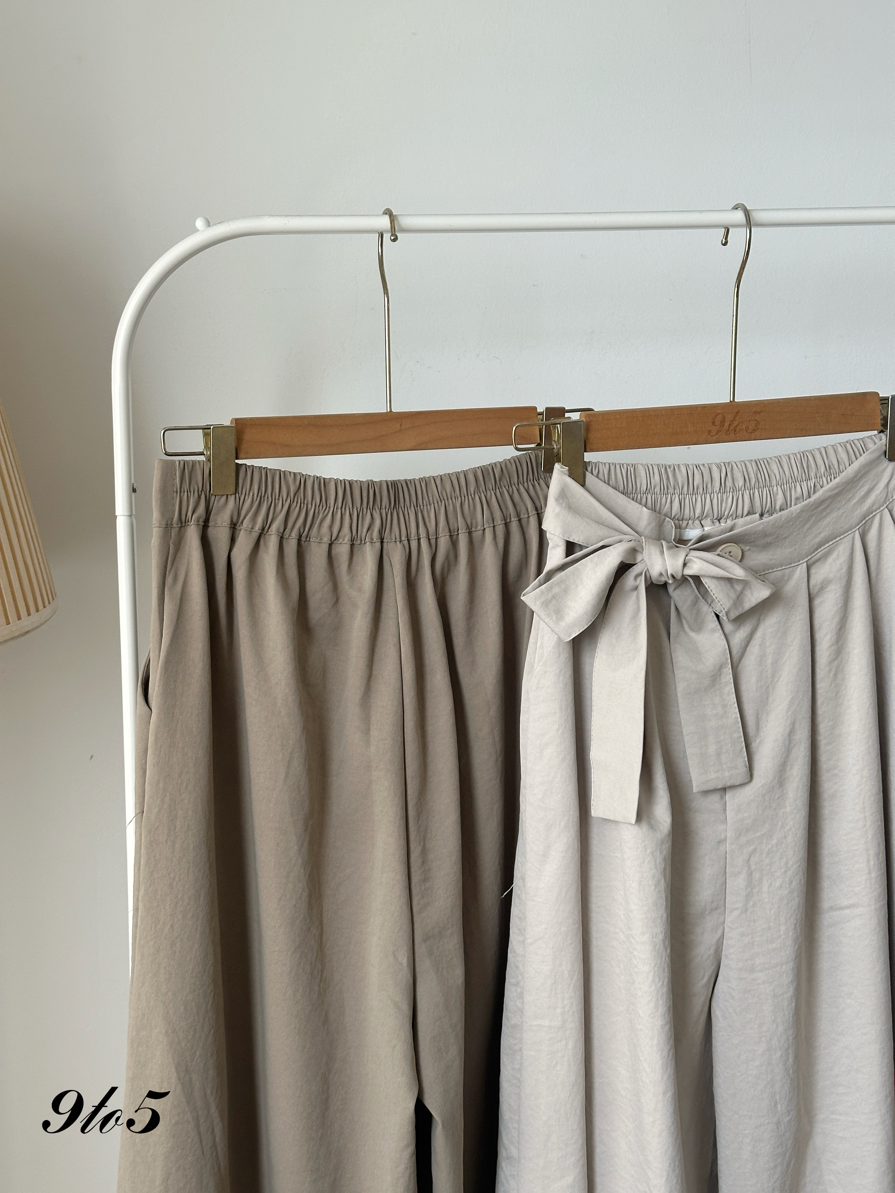 S1861 Bow-tie Wide Leg Pants - 4 Colors 