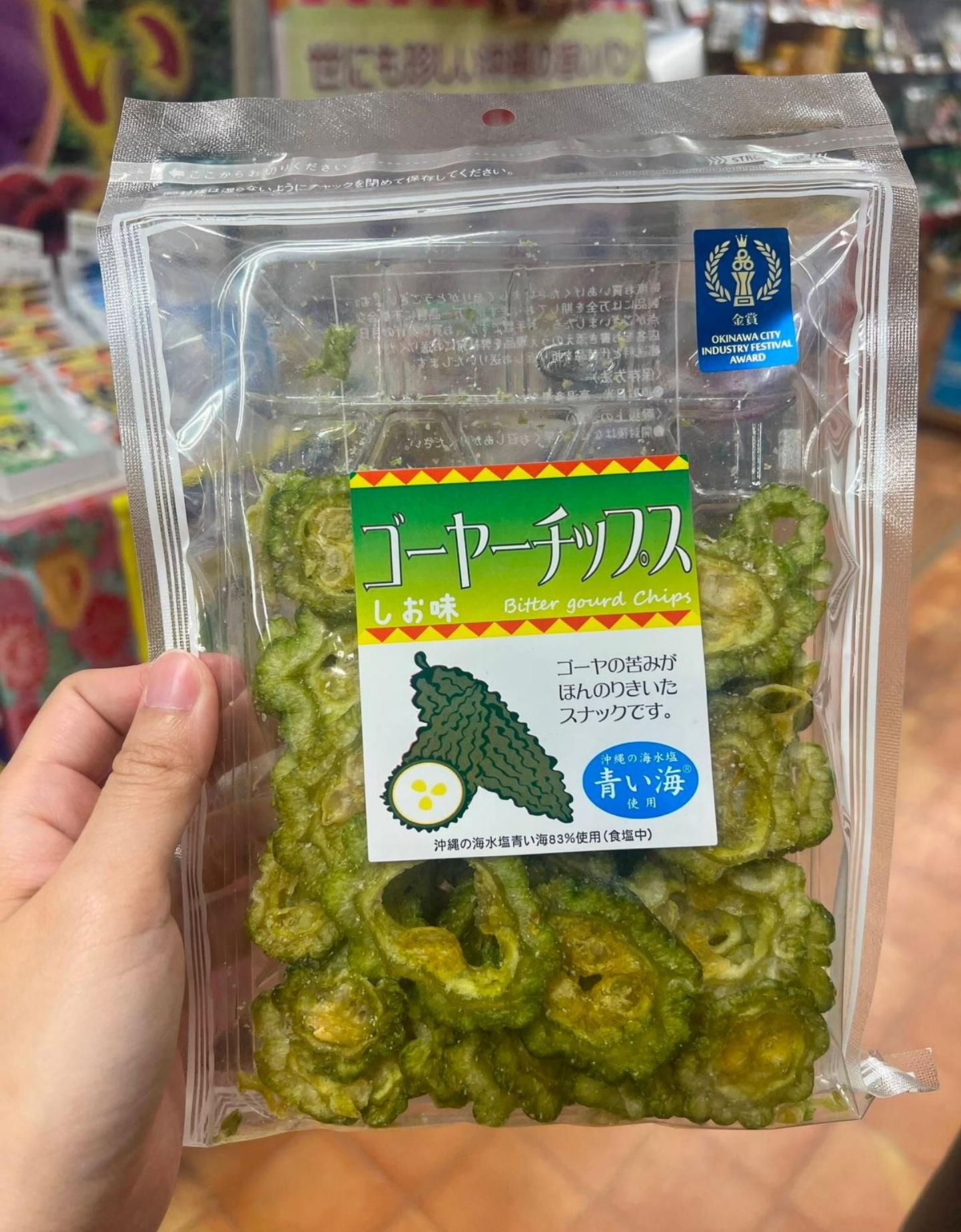 沖繩金獎 苦瓜脆片 鹽味 帶籽切片 60克