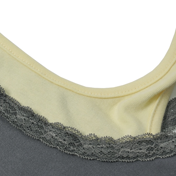 Lace-Trim Halter Layered Tank Top