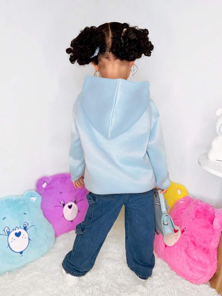 🌈可愛熊彩虹連帽衫（💗🩵兩件）🐻