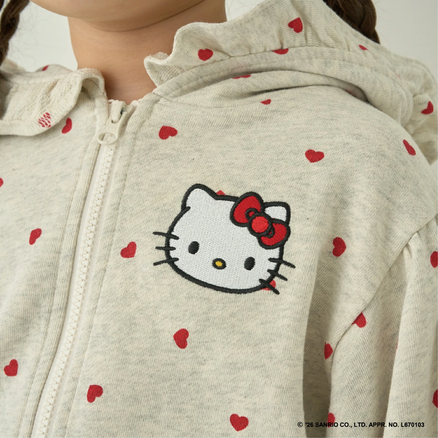 🆕【⭐訂購⭐】🇯🇵日本直送 🌀#Sanrio 刺繡 荷葉邊 連帽外套［3款選］🌀 [ELIA-0020][261005]