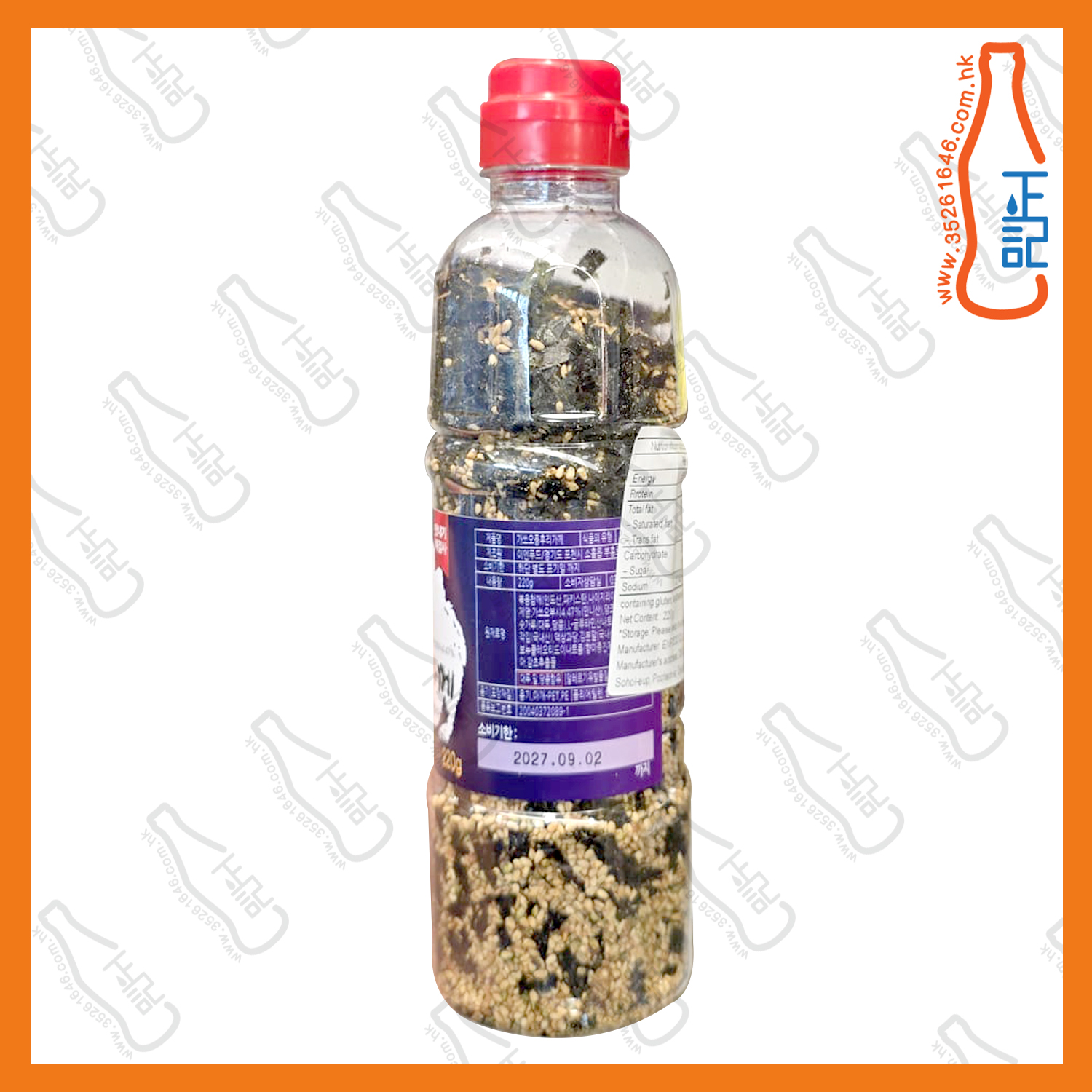 ==Yoo Kyung-bin 手工鰹魚味芝麻海苔碎 220g /支