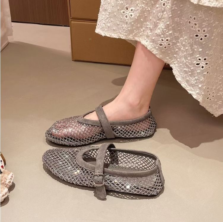 網紗閃鑽Mary jane Flats *Special price*