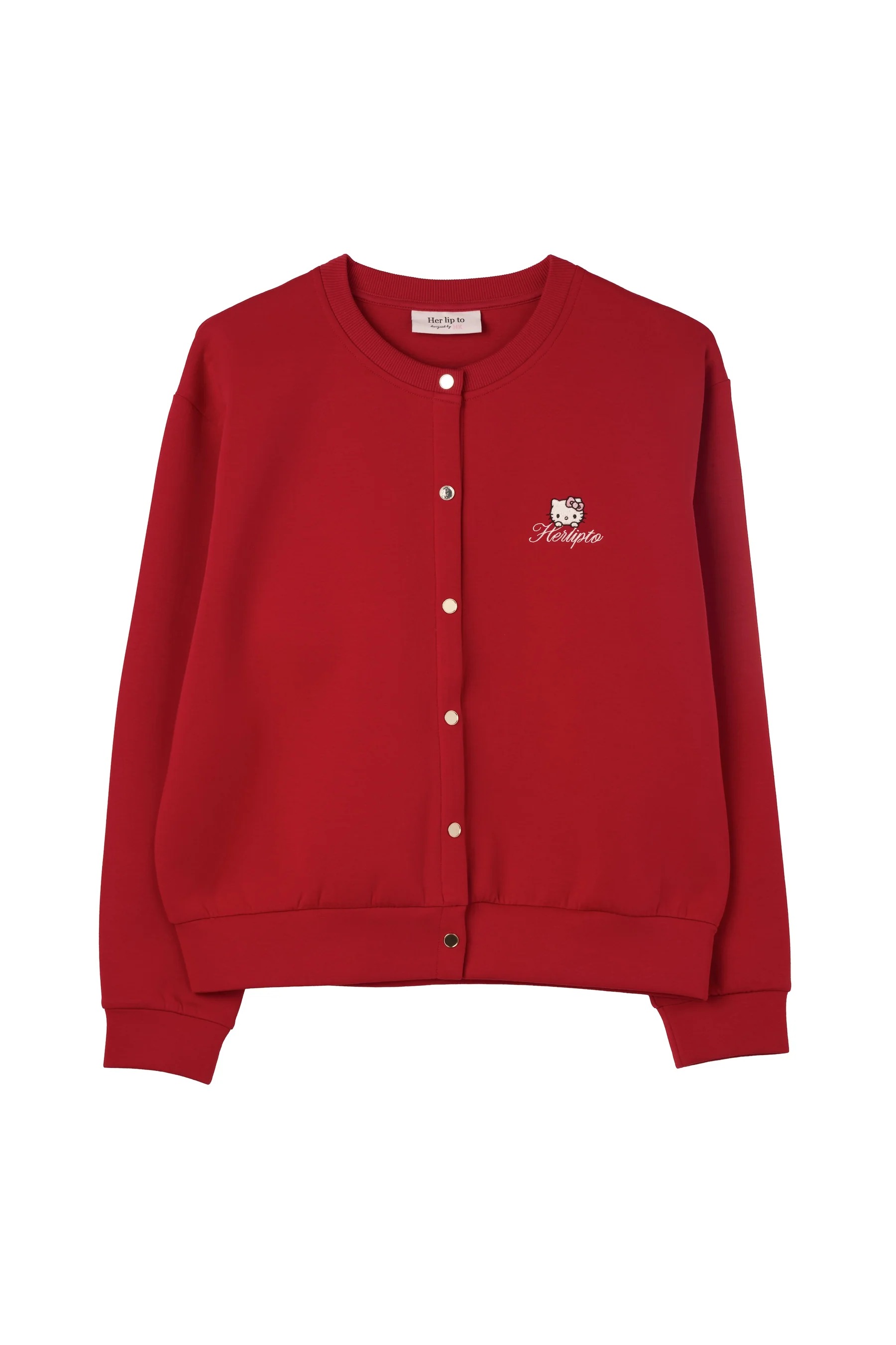 🎀【預訂】Her lip to × Kitty Gold Button Cardigan R