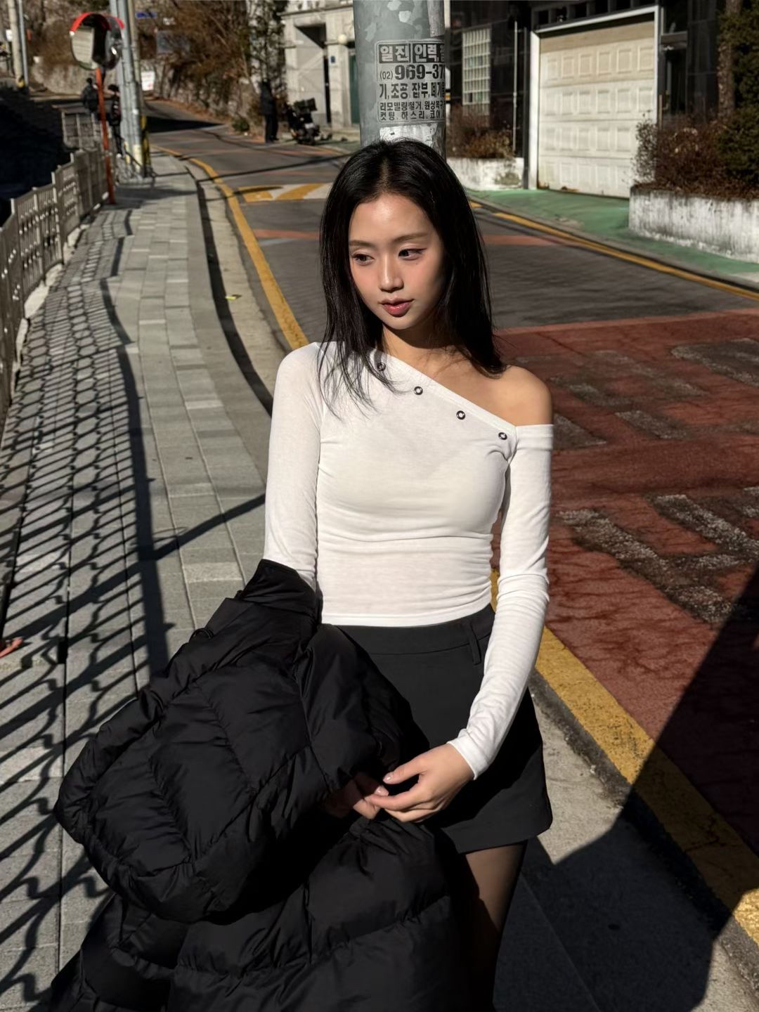 韓國貼身窩釘打底衫