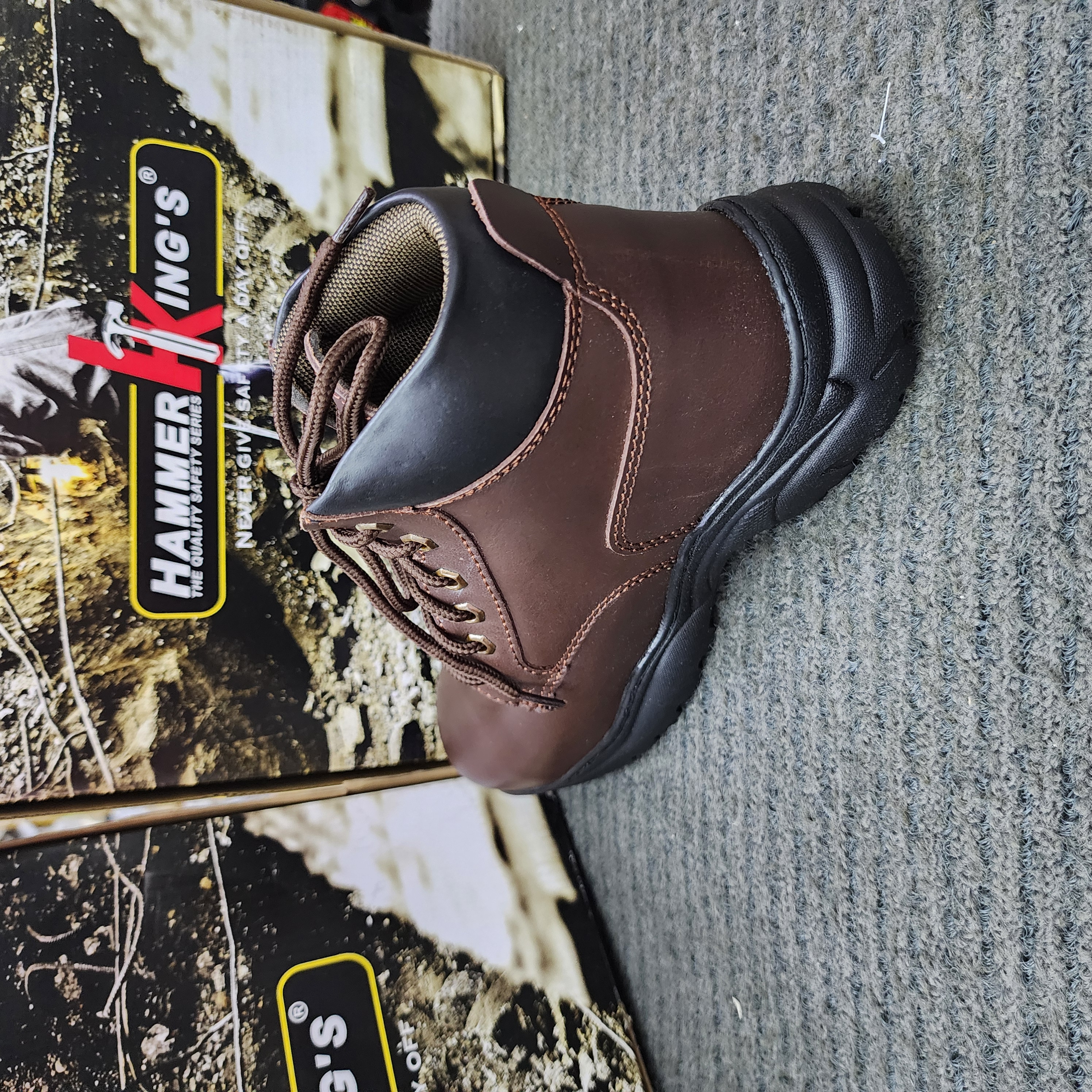 Hammer King Safety Shoes HK 13014 Steel Toe Cap Steel Mid Plate sole SIRIM and DOSH Approved Kasut Keselamatan