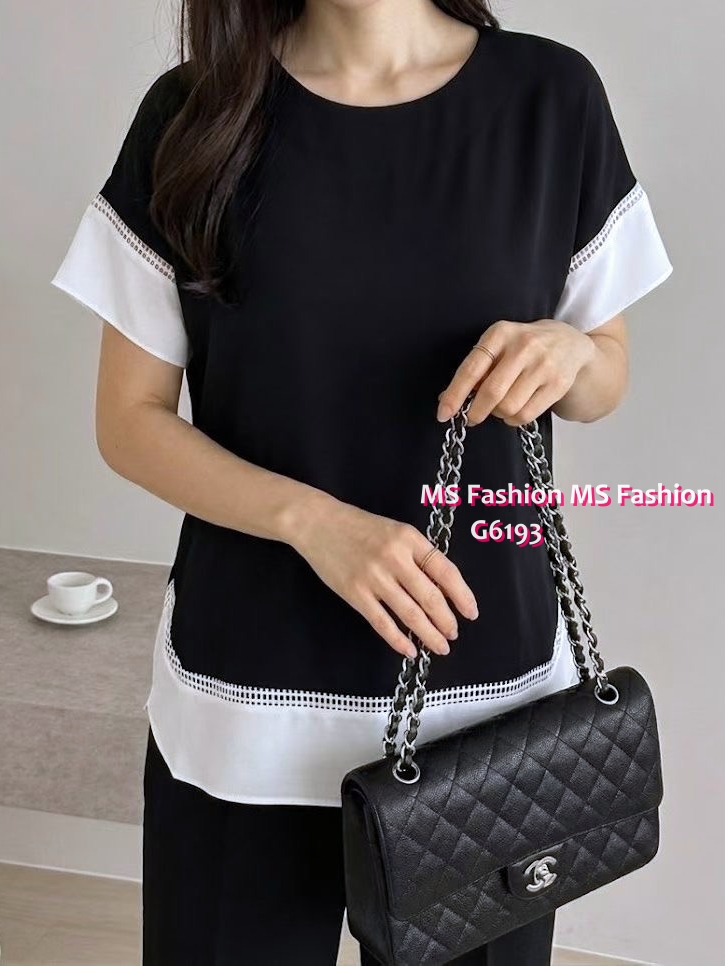 G6193 韓國🇰🇷靚料拼袖top