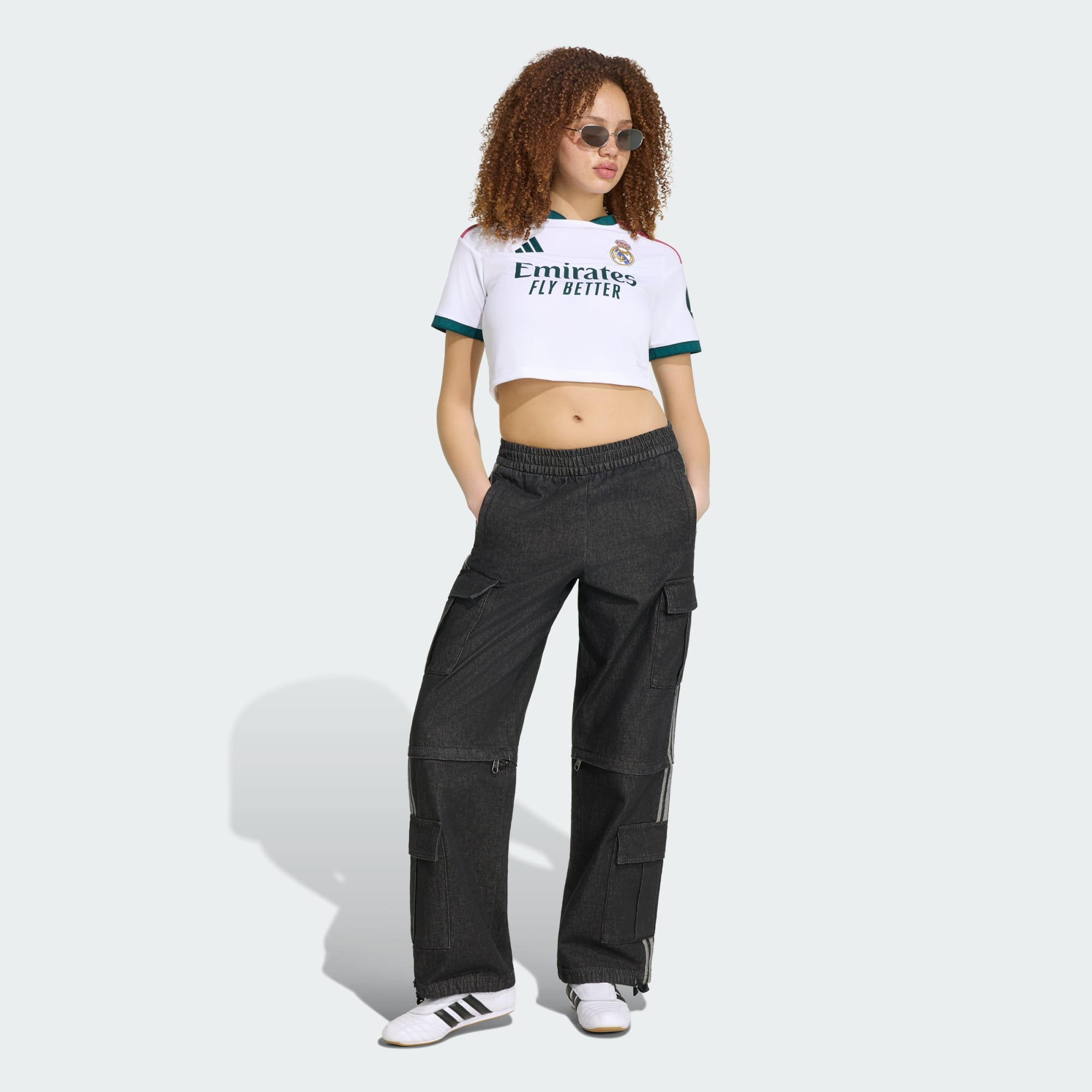 👑💎好比皇冠上鑽石與珍珠 Adidas Real Madrid 皇家馬德里 2026-27 主場女裝短版球衣 (可加印字章) KC3989