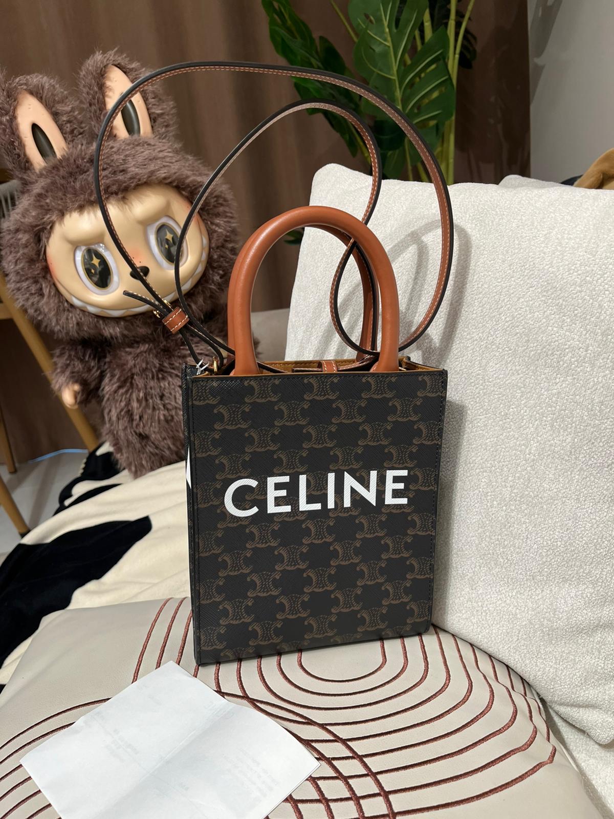 未使用品 Celine mini vertical cabas Tan 100%Authentic, Unused ✅澳門專門店收據23✅Dust bag