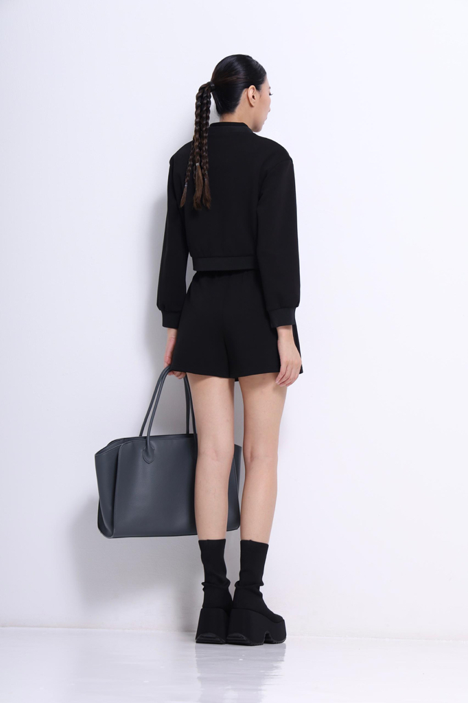 CP1634 Luxe Zip Front Tailored Skort 