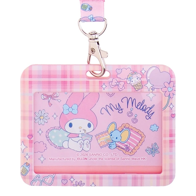 My Melody Plastic Card Holder w/ Neck Strap 証件套連頸繩 (橫向)
